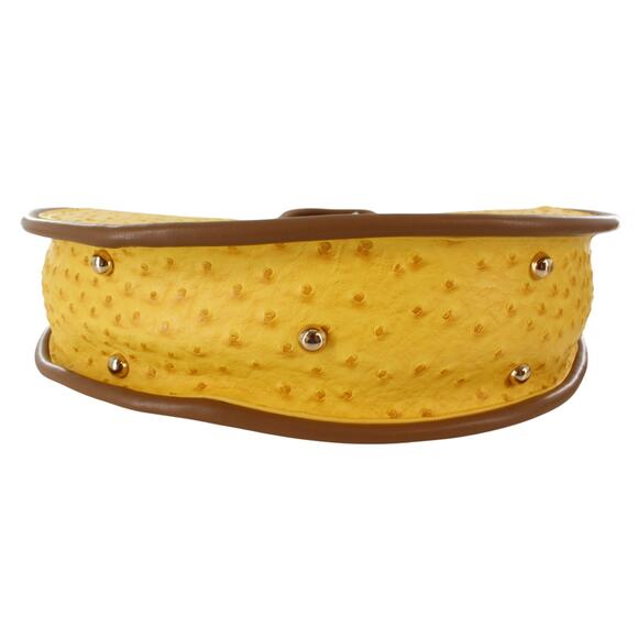 AUDACIOUS BY Sassy Jones SUPER RARE Ostrich Embossed Handbag #SJ85 - Picture 2 of 6